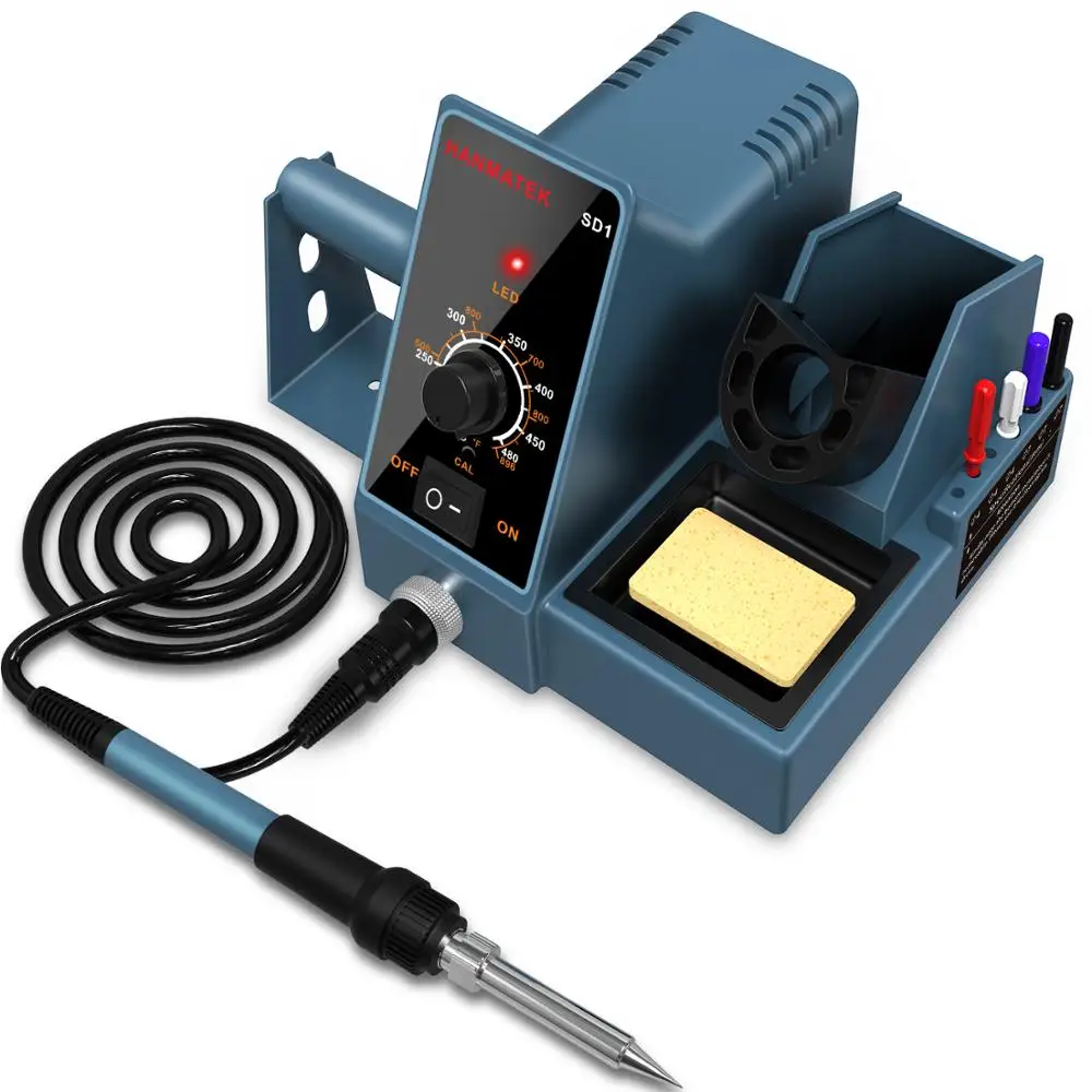 HANMATEK SD1 Constant Temperature Soldering Station Anti-Static Adjustable Temperature Household Repair Welding Tool Set 60W