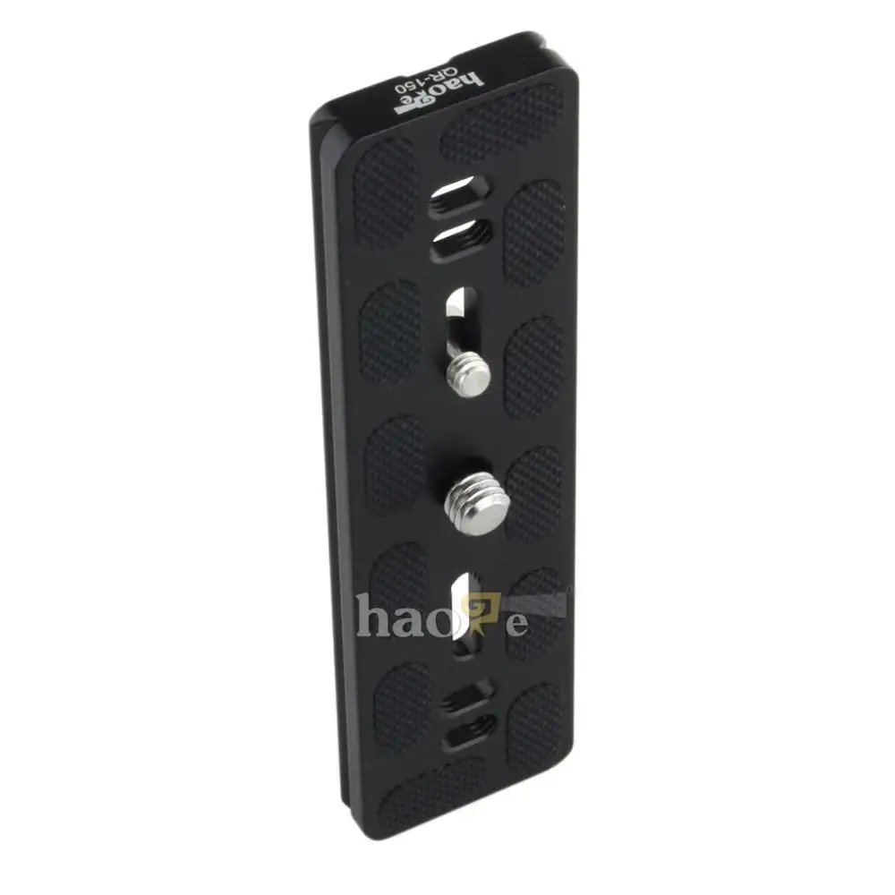 БЫСТРОРАЗЪЕМНАЯ пластина Haoge 150 мм QR с двумя ласточкиными хвостами и D-образным кольцевым винтом подходит стандарту Arca-Swiss для шаровой головки штатива