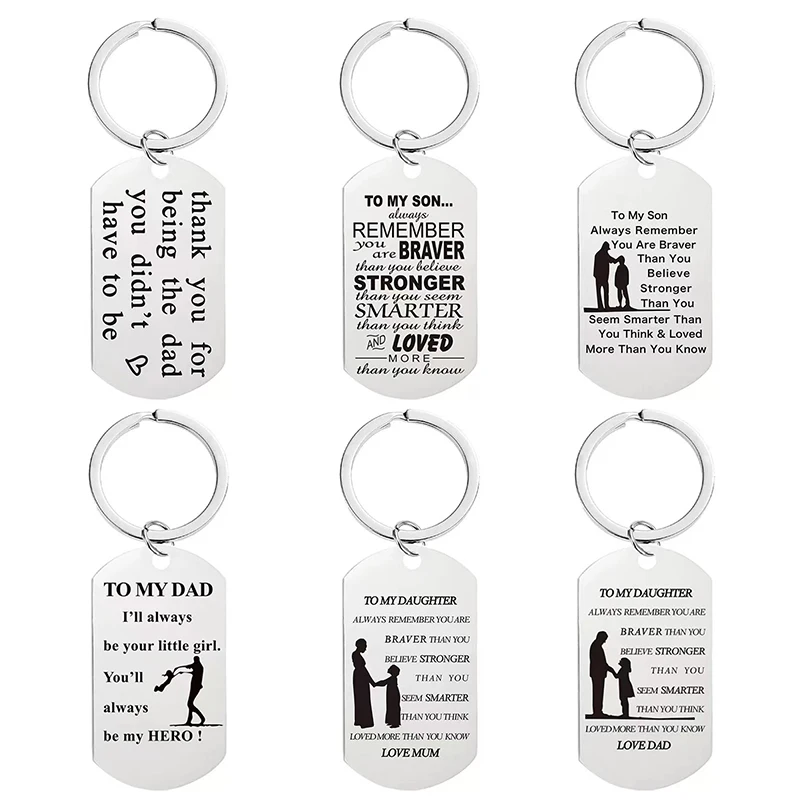 Voikukka Jewelry To My Son Daughter Husband Wife Gifts Keychain Bag Accessories Cute Lovely Pendants Key Ring For Women Girls