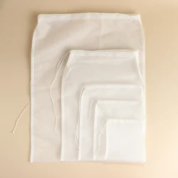 Reusable Almond Milk Bag Strainer Fine Mesh Nut Milk Bag Big Commercial Grade Nylon Cheesecloth Cold Brew Coffee Filter 200 mesh