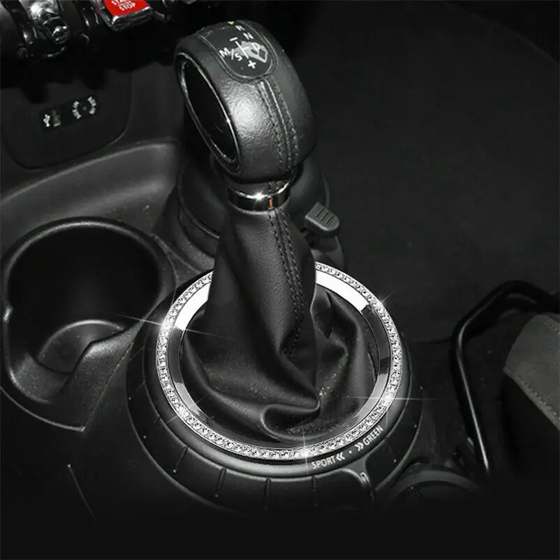 Car Gear Shift Knob Ring Cover Bling For BMW MINI Cooper S F54 F55 F56 F57 F60 Countryman Car Interior Accessories