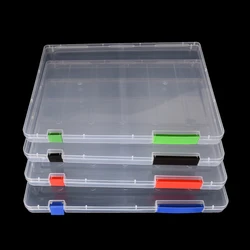 투명 스토리지 박스 투명 플라스틱 문서 용지 필링 케이스 파일 PP Office Organizer 보이지 않는 스토리지 A4 편지지 케이스