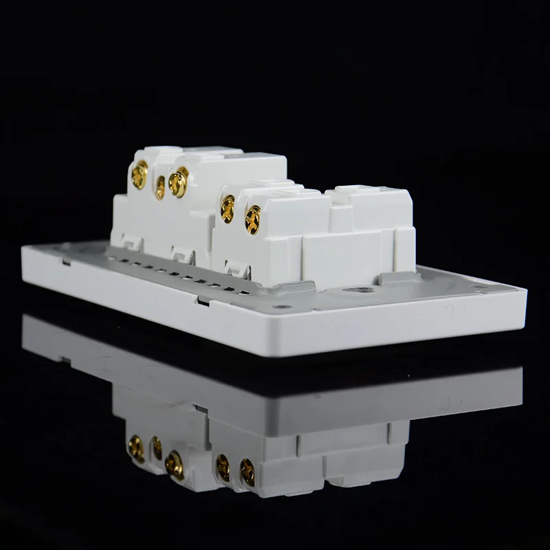 EU-Haushaltssteckdose nach deutschem Standard 16A 2-Loch-Stecker mit 15A 1-fach 1-Wege-Schalter 118 *74mm PC Flammhemmendes Panel – Detail 10