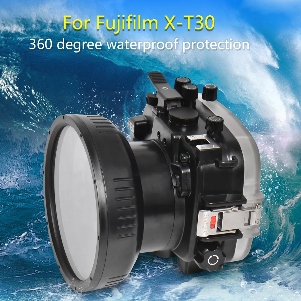 SeaFrogs Underwater Camera Housing with Dry dome port For Fujifilm X-T30 40m/130ft