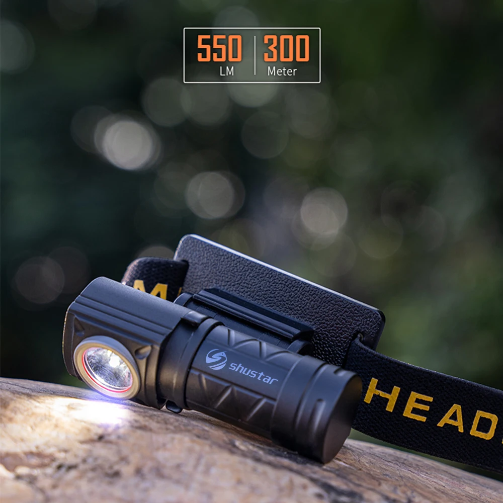 MINI LED Headlamp with XPG Super Bright Bulb Detachable Headlight 550 Lumens Can Illuminate 300 Meters Use 16340 Lithium Battery