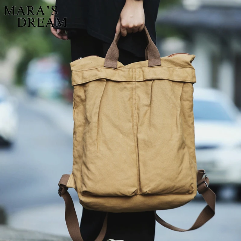 Mara-mochilas Dream para mujer, mochila Retro de lona para mujer, mochilas escolares de moda, mochilas de viaje verdes de gran capacidad