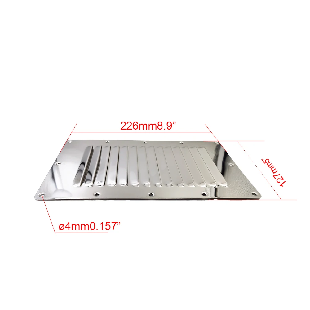 Boat Stainless Steel Vent Cover Marine Louvered Ventilation ANHEART Marine