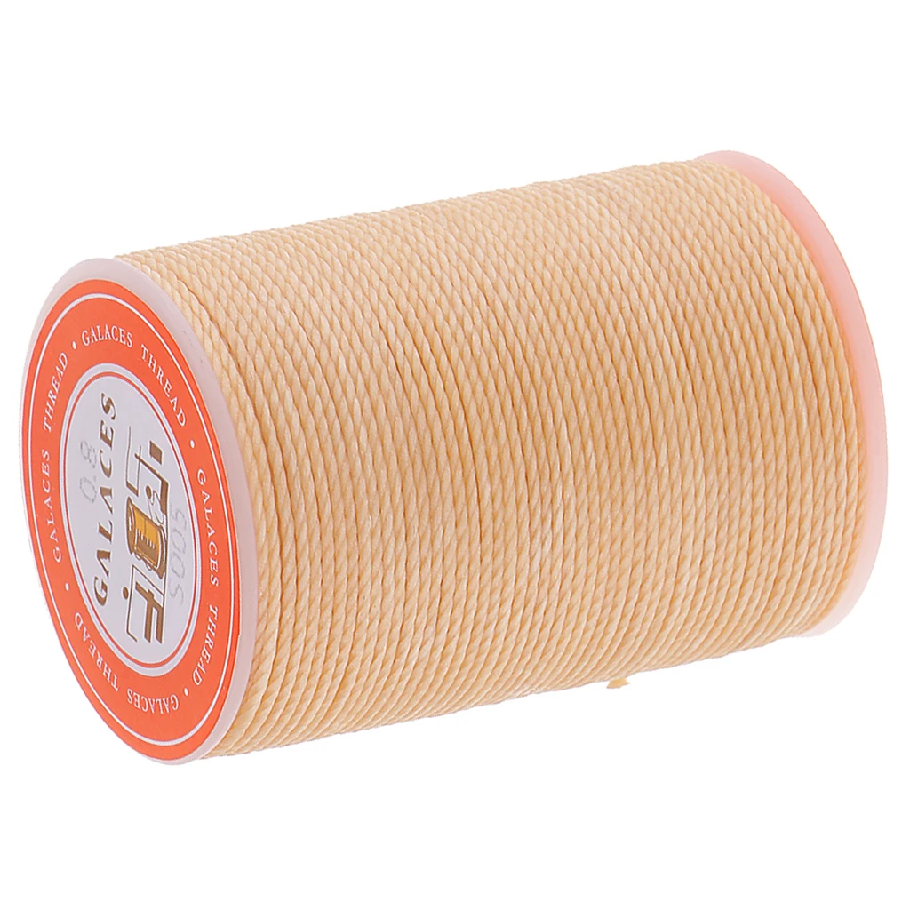 1 Spool 60 Yards Leather Sewing Round Waxed Thread Cord 0.8mm DIY Hand Stitching Craft