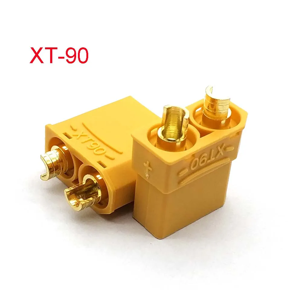 XT90 Yellow Battery Connector Set 4.5mm Male Female Gold Plated Banana Plug