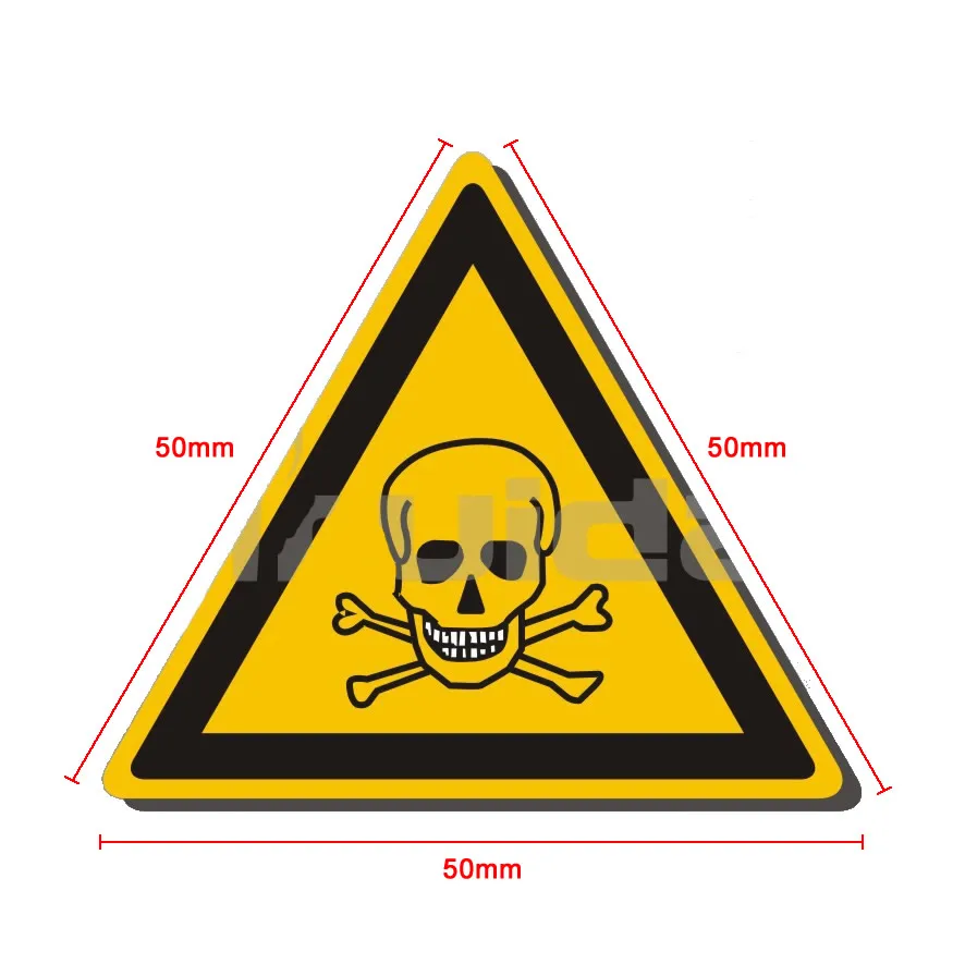 5/Pcs Warning Sticker Toxic/Laser/Magnet Sign Safety Labels Water-Proof Oil-Proof Warning Tags Wall Machine Sticker