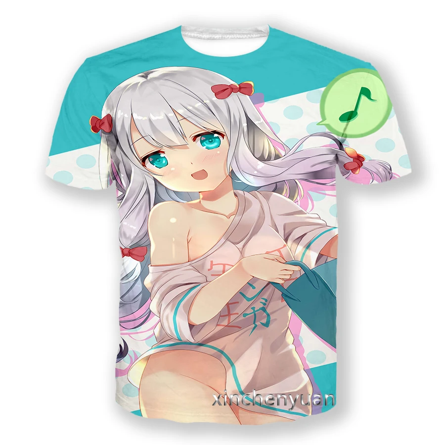 xinchenyuan Izumi Sagiri Anime 3D Print Men T Shirt Hip Hop Women Tshirt Unisex Clothing Tops Suppliers for Drop Shipper A27