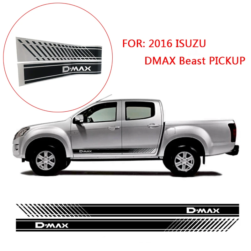 

2pcs Gradient Door Decal Sticker Side Graphic For 2016 ISUZU DMAX Beast PICKUP