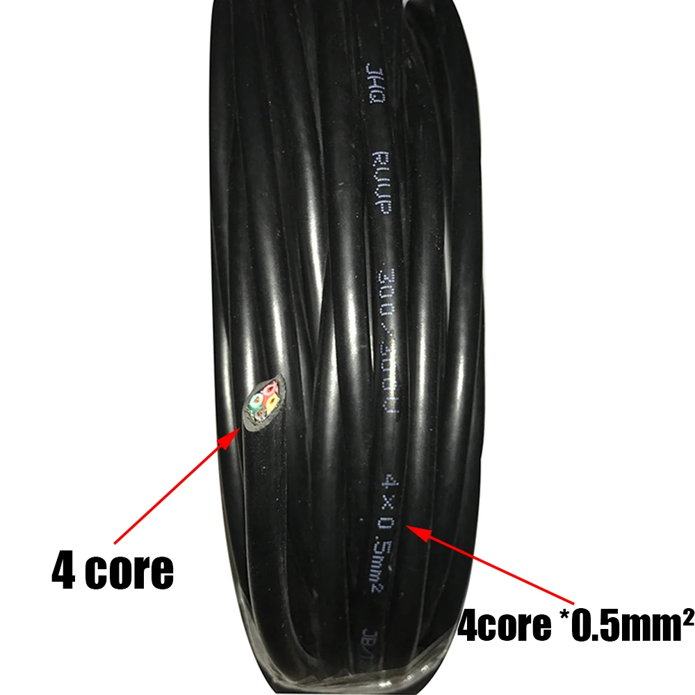 سلك RVVP الأصلي 2 متر من النحاس النقي RVVP4 كابل تحكم سلك محمي 4core /0.3/0.5/0.75/1/1.5/2.5MM2 سلك إشارة مربع