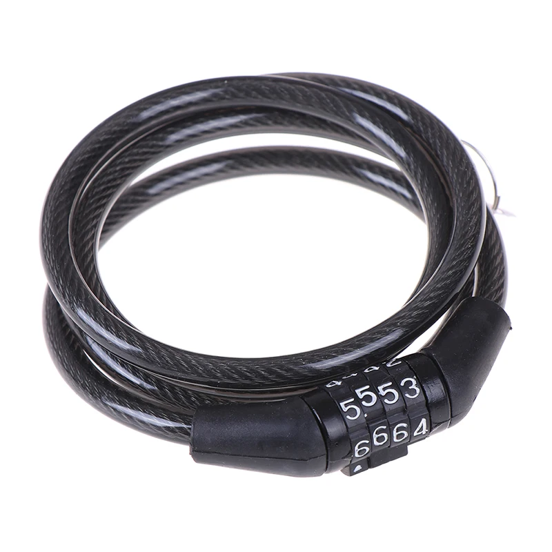 

Cycling security 4 digit Anti Theft combination password bike bicycle cable chain lock