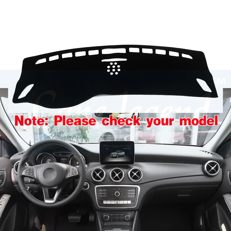 For Mercedes Benz GLA X156 Anti-Slip Mat Dashboard Cover Sunshade Dashmat Accessories GLA180 GLA200 GLA220 GLA250 220 220d AMG