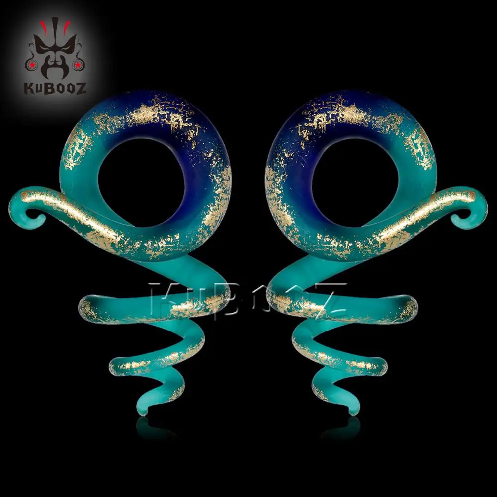 Colorful Spring Ear Piercing Expanders Ear Strechers Flesh Body Jewelry Gift For Unisex Person Earring Stud 6mm to 10mm