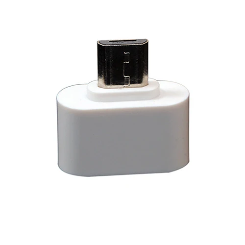 محول USB ذكر إلى USB 2.0 أنثى ، محول OTG ، أبيض ، للكمبيوتر اللوحي Android
