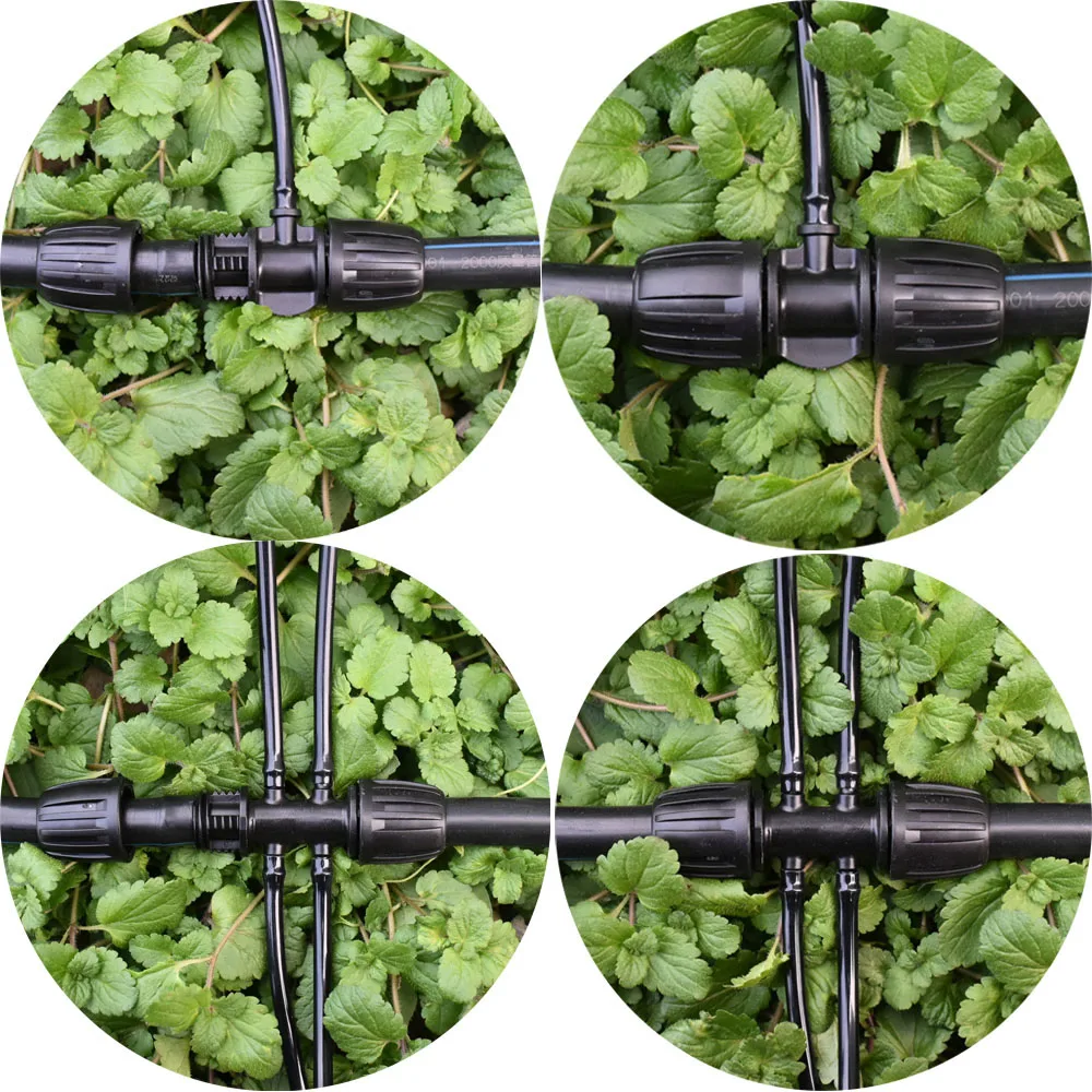 16mm PE Tubing Barb Connecters Tee Elbow End Plug Joints 1/2\