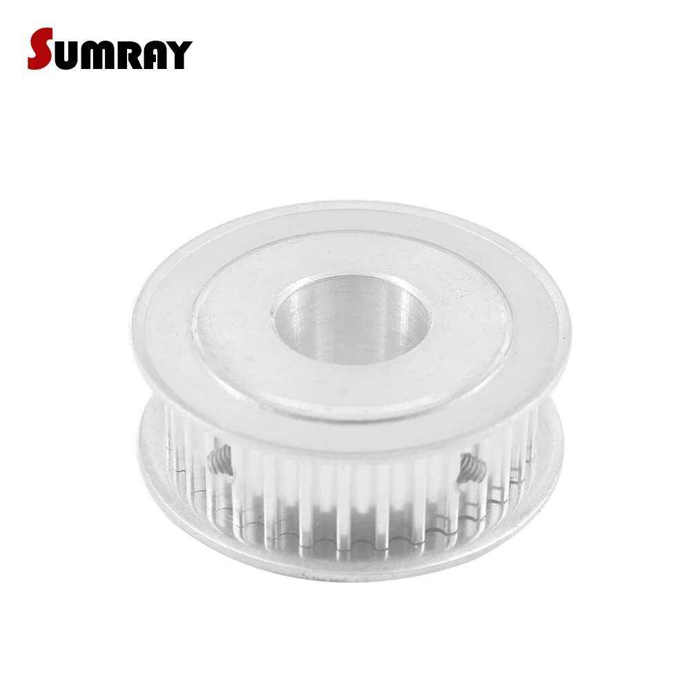 SUMRAY 5M 30T Timing Belt Pulley 6/6.35/8/10/20/25mm Bore Gear Belt Pulley 16mm Width Toothed Wheel Pulley For 15mm Timing Belt