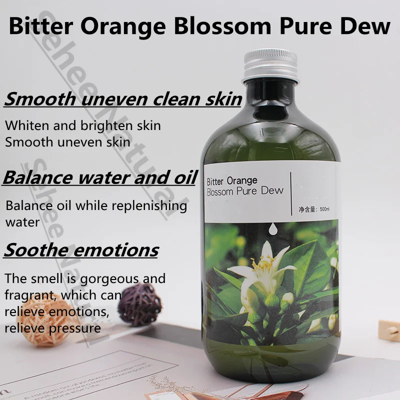 Bitter Orange Blossom Pure Dew Shrinks Pores Repairs Acne Firming Pores Brightens Complexion Softens Skin Toner 500ml