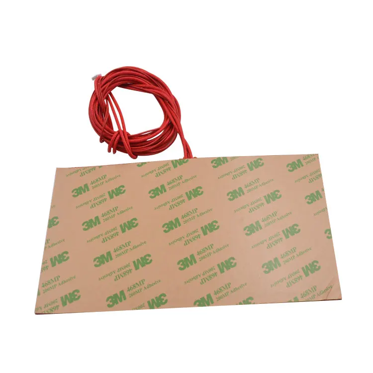 실리콘 가열 패드 히터, 3D 프린터 히트 베드용, 250mm x 300mm