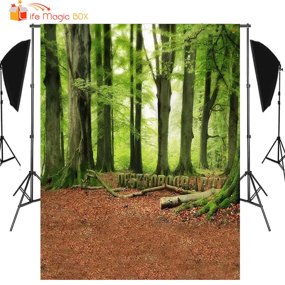 LIFE MAGIC BOX Фотофон с изображением зеленого леса для детской фотосъемки свадебный фон для свадебной вечеринки