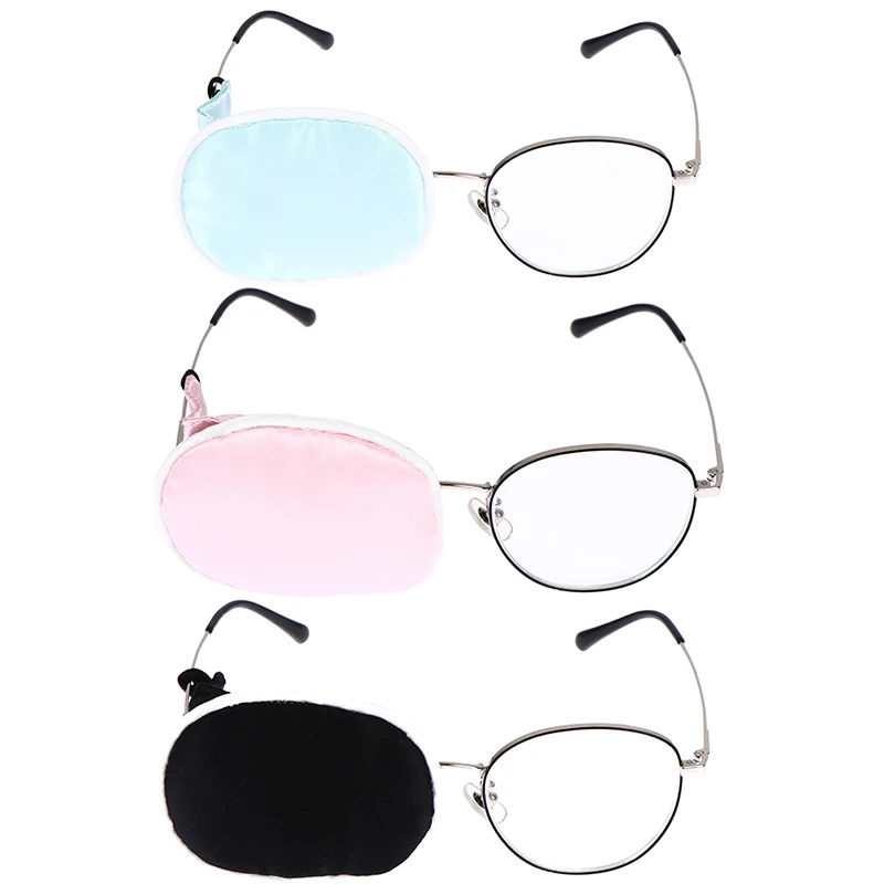 Filled Pure Silk Amblyopia Eye Patches Occlusion New Lazy Eye Patch Amblyopia Obscure Astigmatism Training Eyeshade