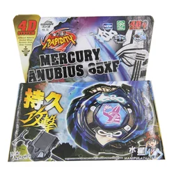 SPINNING TOP mercury anubis anubius black blue legend limited edition wbba STARTER SET WITH LAUNCHER