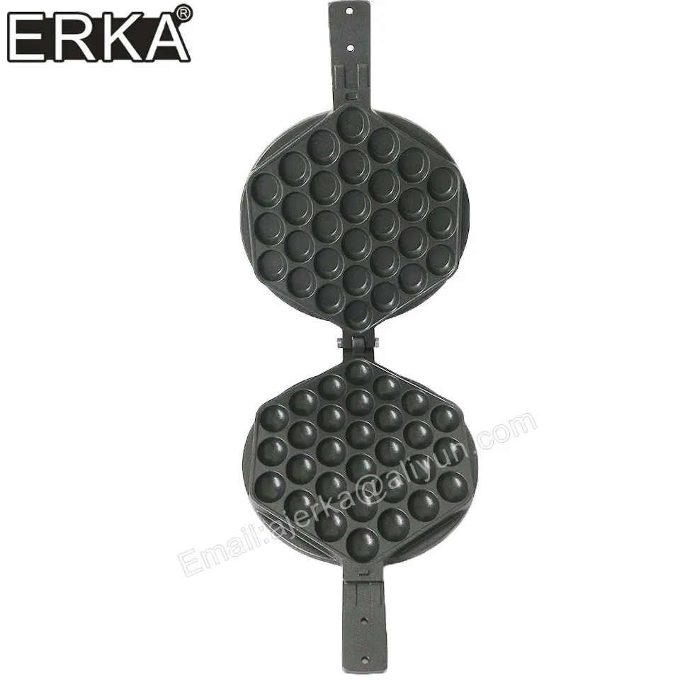 ERKA Hongkong Commercial   Roller Baking Pan Eggs Bubble Waffle Machine  Iron  Eggettes Mold Muffin Non-stick Plate