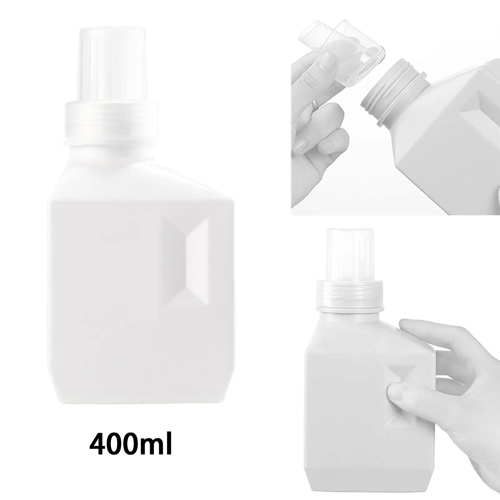 Empty Plastic Laundry Bottle with Label for Softener Detergent Sub Bottling Agent Storage Box Large Capacity Bottles Scent