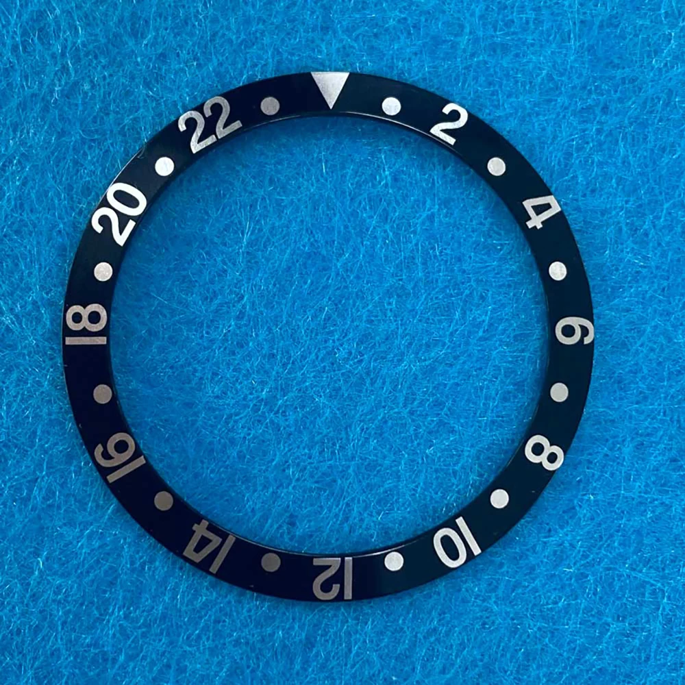 GMT 37.5mm Watch Face Aluminum Loop Bezel Insert Ring Mens Watch Replacement Part Accessories Watch Face Watch Bezel Repair Tool