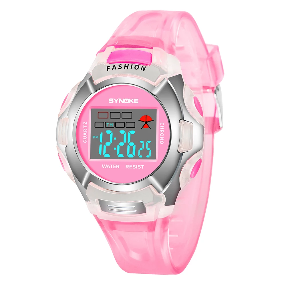 UTHAI CE25-reloj deportivo para niños, relojes con correa de silicona, Digital, LED, resistente al agua