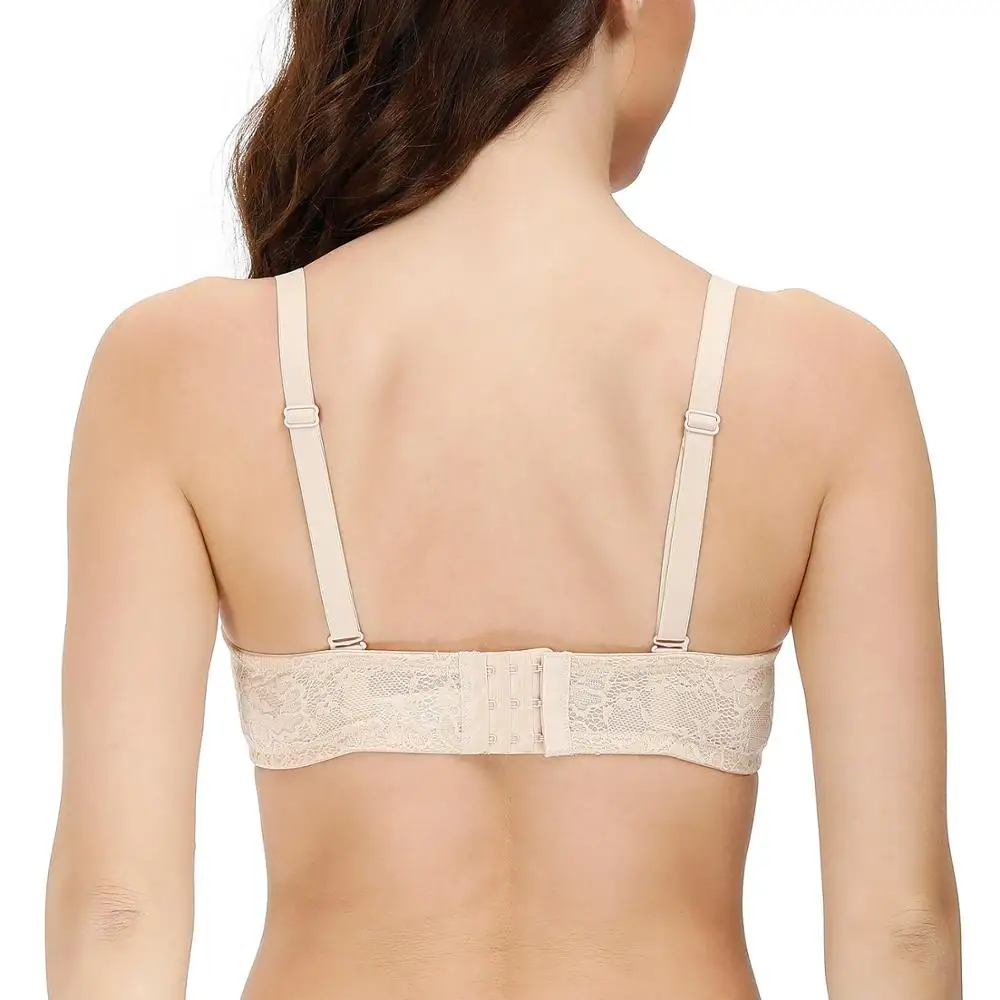 Neue gepolsterte Push-up Frauen BH tief eintauchen feste Spitze Dessous plus Größe angepasste BHs für Frauen große Größe 65-1. 5a b c d e Tasse