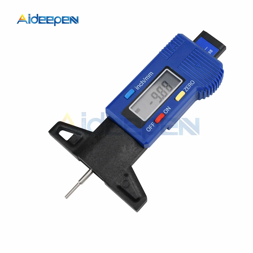 Digital Car Tyre Tire Tread Depth Gauge Meter Auto Tire Wear Detection Measuring Tool Caliper Thickness Gauges Monitoring System