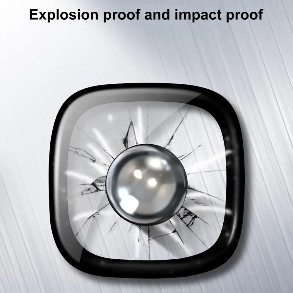 Screen Protector for Fitbit Versa 3 & Sense 3D Curved Edge Full Coverage Soft Protective Film for Fitbit Versa 3 (Not Glass)