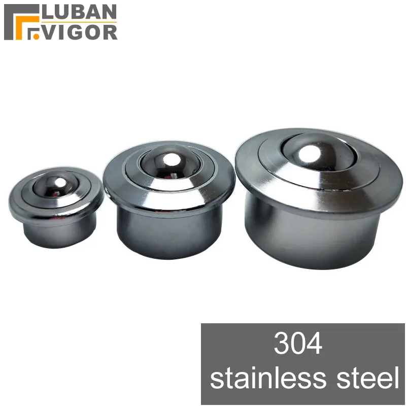 Overall 304 stainless steel Precision universal Ball bearing casters Scroll flexible SP-15 Transmission systefurniture wheel