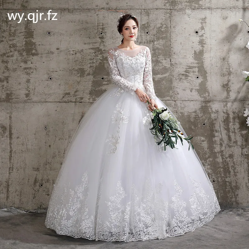 XXN-112#Bridal Wedding Dress Cheap Items With Full-sleeve Lace Up Ball Gown Custom Plus size wholesale New in 2024 Muslim