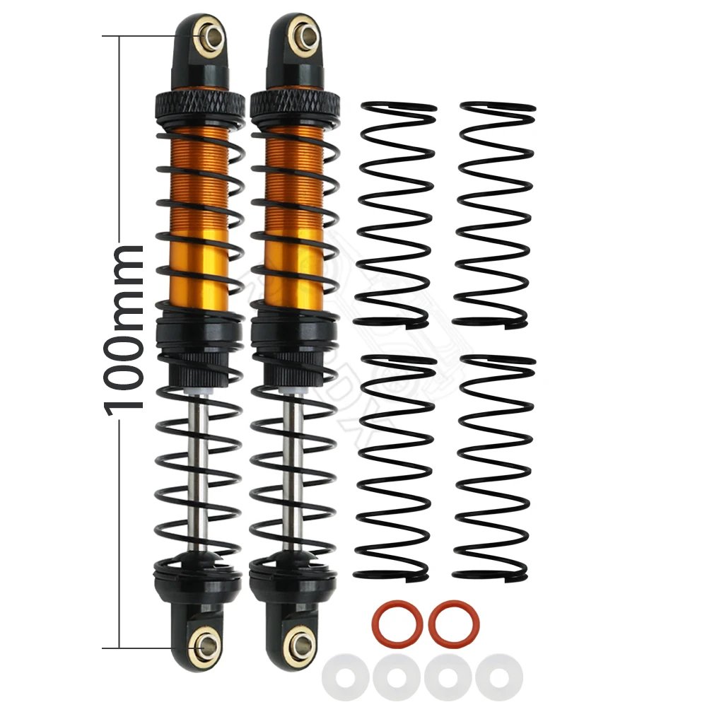 Metal Shock Absorber Damper 70 80 90 100 110 120 Oil Adjustable for 1/10 RC Crawler Axial SCX10 Tamiya CC01 D90 TRX4 HPI