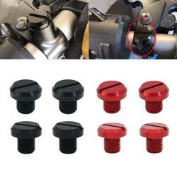 Esquerda Direita-Mão Rosca Espelho Buraco Plug Parafuso Parafusos, Motocicleta Cobre Tampas para Yamaha FZ07 FZ09 FZ1 MT07 MT09 XSR900, M10 * 1.25