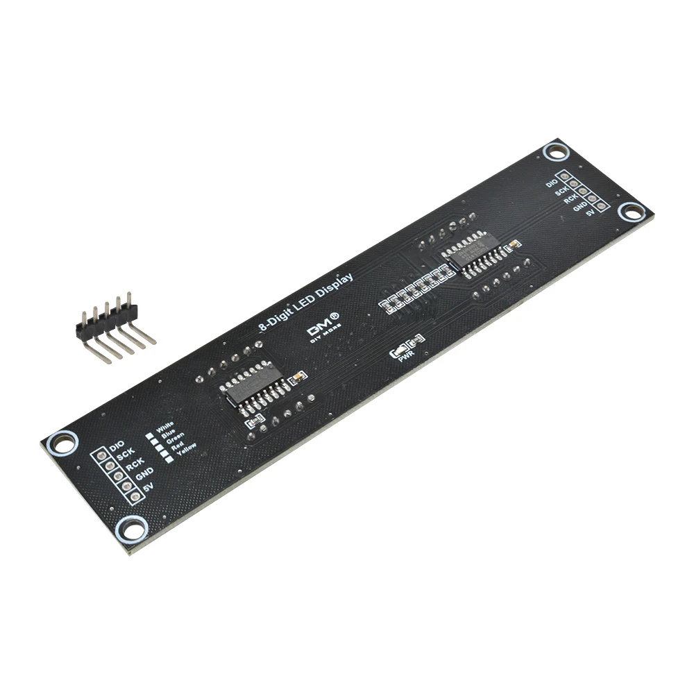 0.56 Inch 8 Digit 7 Segment LED Digital Tube Module 3-Pin Digital I/O Connection Display Module 74HC595 Controller for Arduino