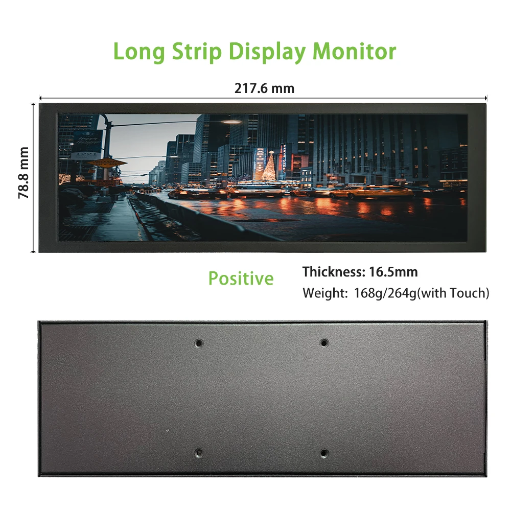 Imagem -02 - Long Strip Bar Tela segundo Monitor Case Touchscreen Display Cpu Gpu Informação Sub Aida64 7.9 400x1280