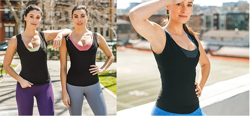 Männer Neopren Schweiß Sauna Weste Taille Trainer Abnehmen Body Shaper Weste Shapewear Korsett Gym Unterwäsche Frauen Fett Brennen Tank Top – Detail 13