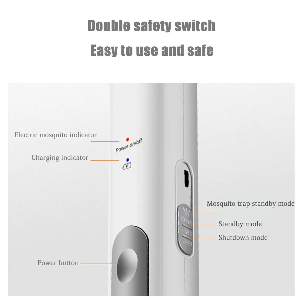 Muggenmelk Killer Swatter Lamp Val Flycatcher Electro Straat Thuis Luminary Smart Ultraviolet Led Repeller Twee-In-een