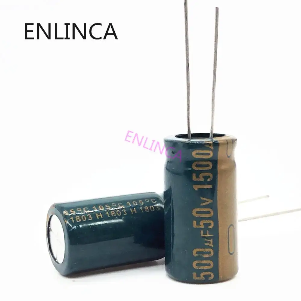 6pcs/lot P83 high frequency low impedance 50V 1500UF aluminum electrolytic capacitor size 13*25 1500UF 20%