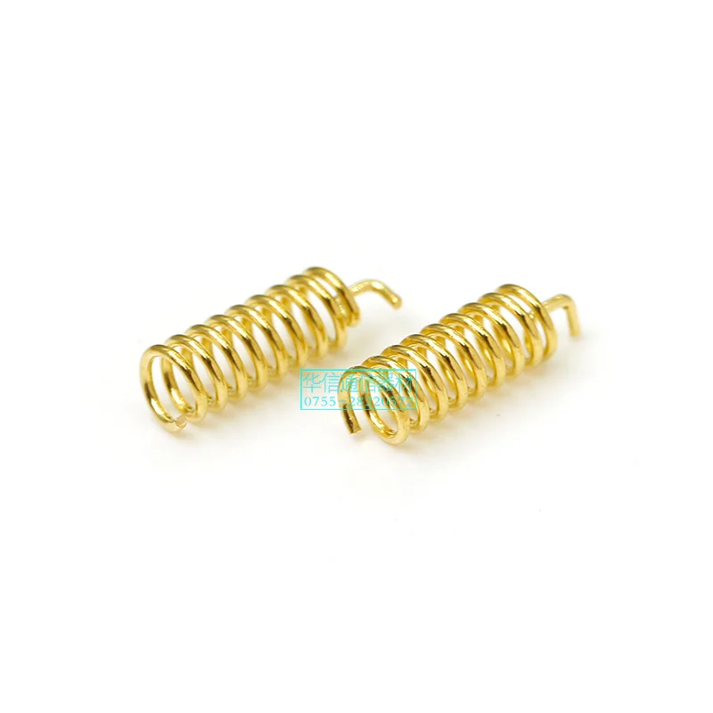 2 piece 10pcs/lot 868MHz 915MHz built-in spring antenna pure copper total length 16mm 2DBi gain weld connector outer diameter 5m