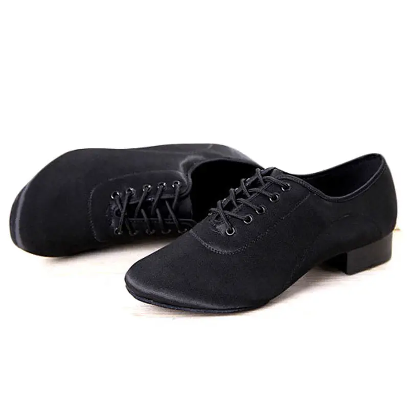 Zapatos de baile de Salsa para hombre, calzado de baile latino de salón, suela suave, zapatos de práctica de Tango, zapatillas de baile de tacón