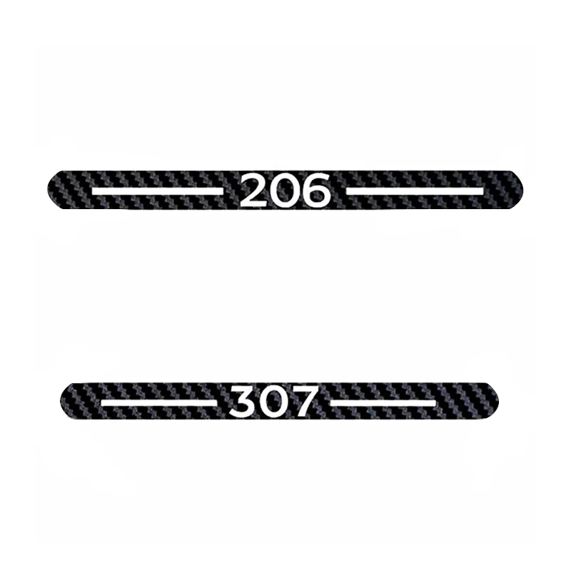 Car Styling Car Cover Car Protector Carbon Fiber Vinyl Sticker Brake Light Hatch Back Decoration for Peugeot 206 307