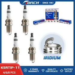 4-8PCS Iridium Platinum Spark Plug Torch K5RTIP-11 Replace for BKR5EP-11 BKR5ES-11 Champion REC10WYPB4 Denso IK16TT Auto Parts