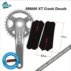 M8000 XT crank sticker Tooth plate stickers crank protection Tooth plate protection stickers Covers to fit M8000XT Cranks decals