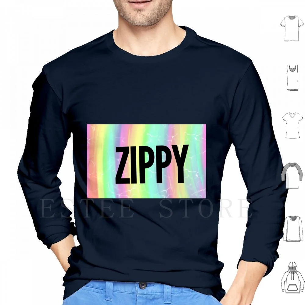 Zippy Poster Hoodies Long Sleeve Zipper Unicorn Unicorn Vibes Unicorn Aesthetic Cute Kids Show Childrens Show Cute I